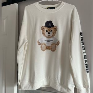 Brand new white bear hoodie